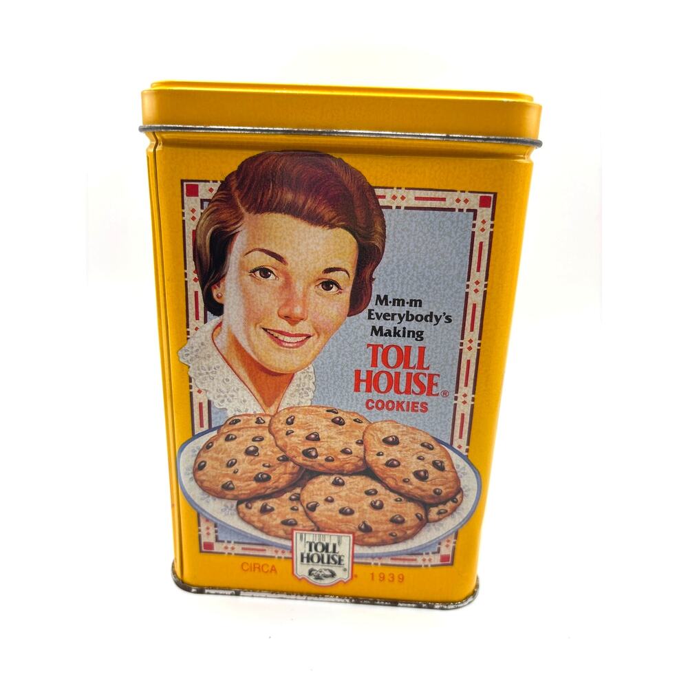 Vintage Commemorative Nestle Toll House Cookie Advertising Collectible Tin